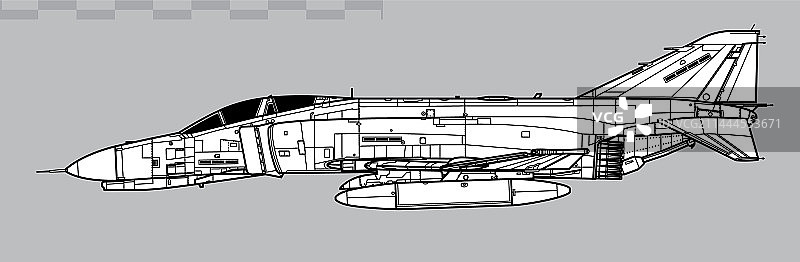麦克唐纳-道格拉斯F-4E“鬼怪II”战斗机图片素材