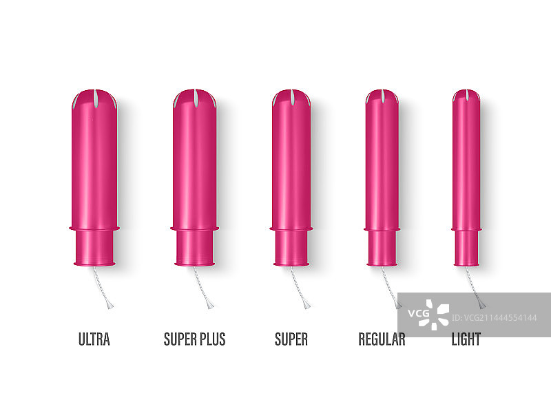 3D逼真粉色经期卫生棉图片素材