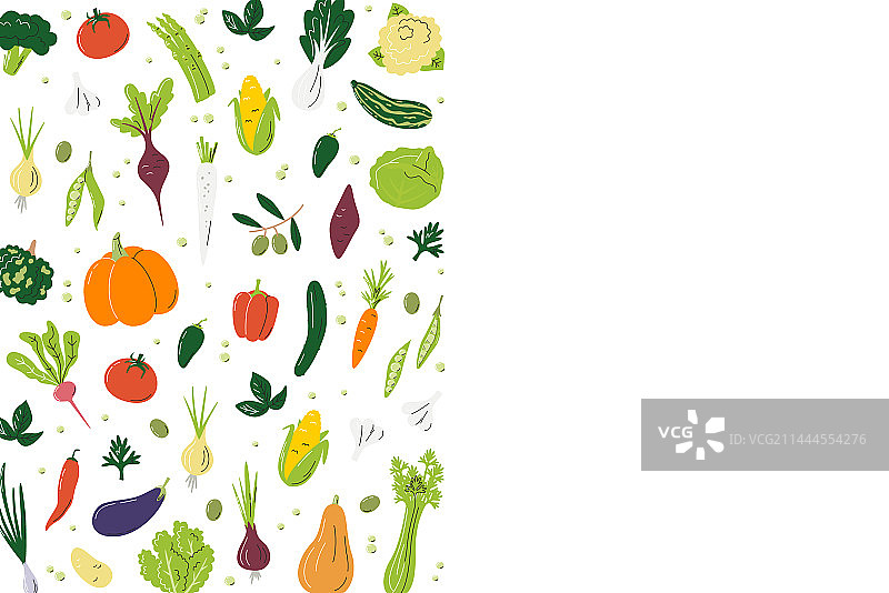 蔬菜左侧设计概念图片素材