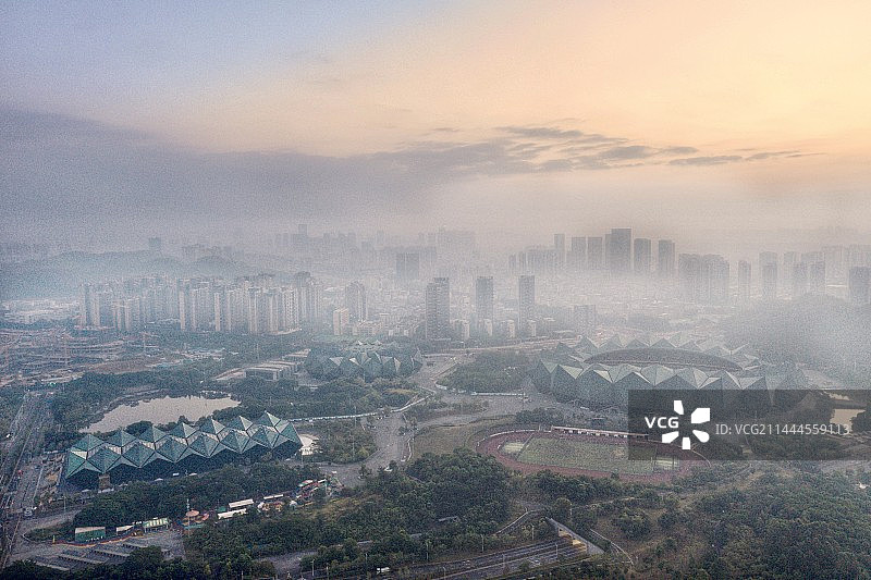 龙岗晨曦图片素材