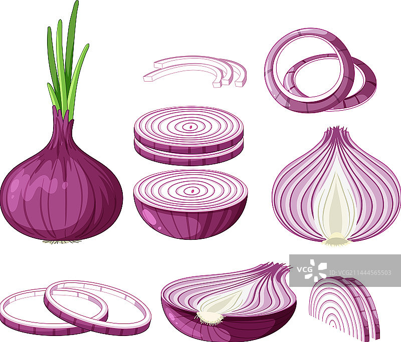 红色洋葱卡通图片素材