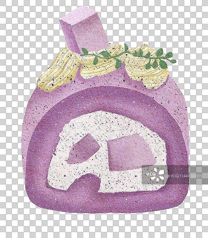 香芋蛋糕卷图片素材