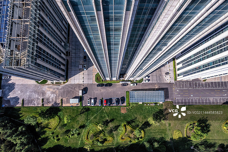 航拍寿光城市景观全景图片素材