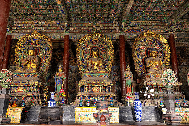 大同 华严寺 七世佛 雕塑图片素材