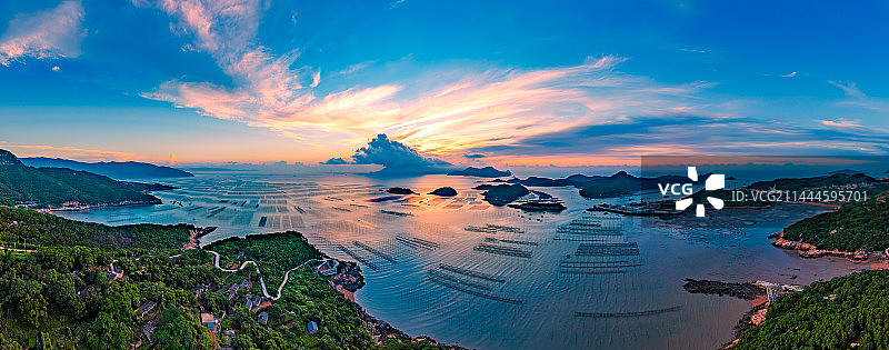花竹日出全景-三沙镇“中国观日地标”图片素材