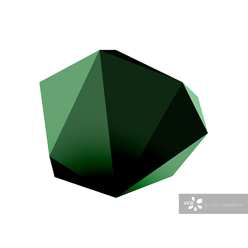 抽象低聚石设计几何三维图片素材