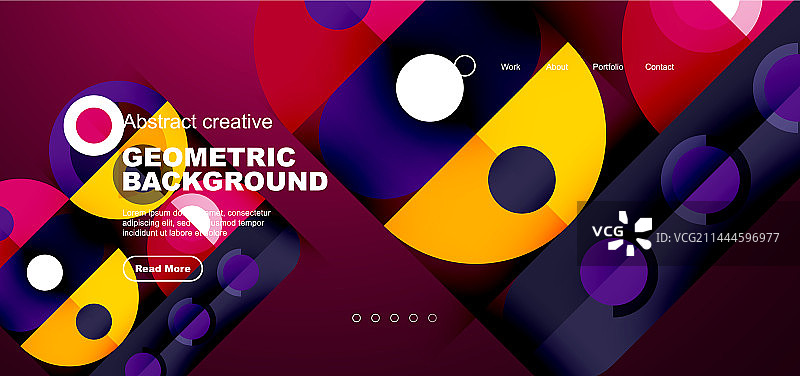 简单的圆圈和圆形元素图案图片素材