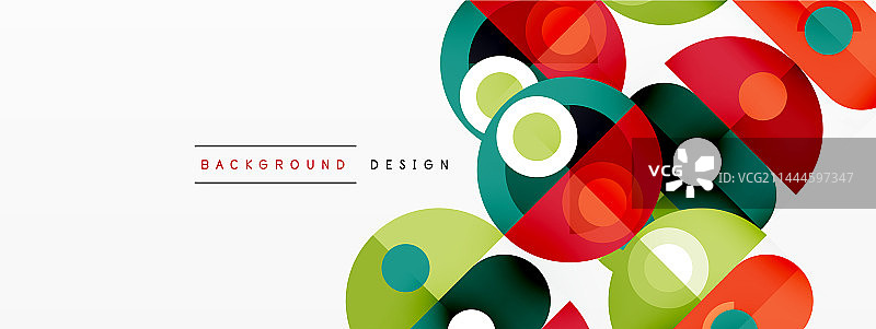 简单的圆圈和圆形元素图案图片素材