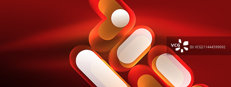 霓虹圆抽象背景模板图片素材