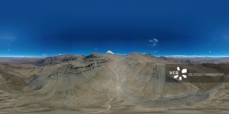 冈仁波齐航拍全景图片素材