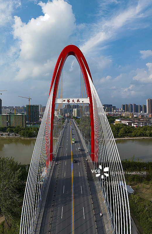 千里运河最美县江苏宿迁泗阳县城市风光图片素材