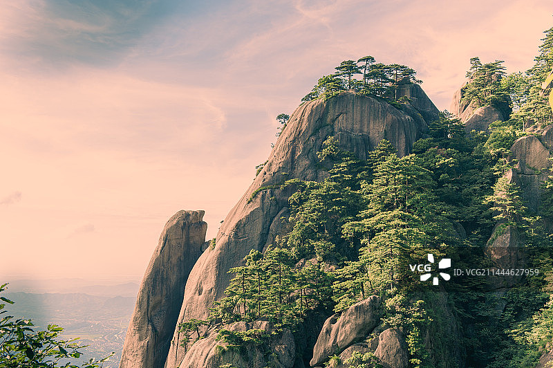 九华山天台一座峰图片素材