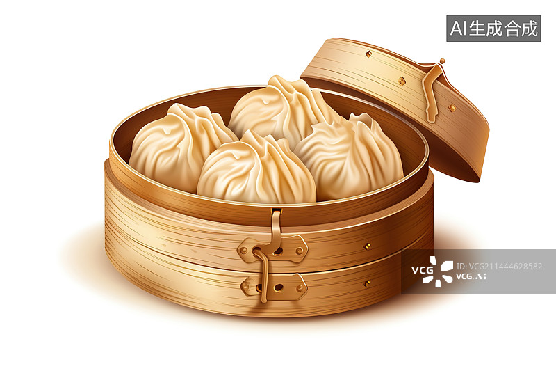 【AI数字艺术】精美早餐包子图片素材
