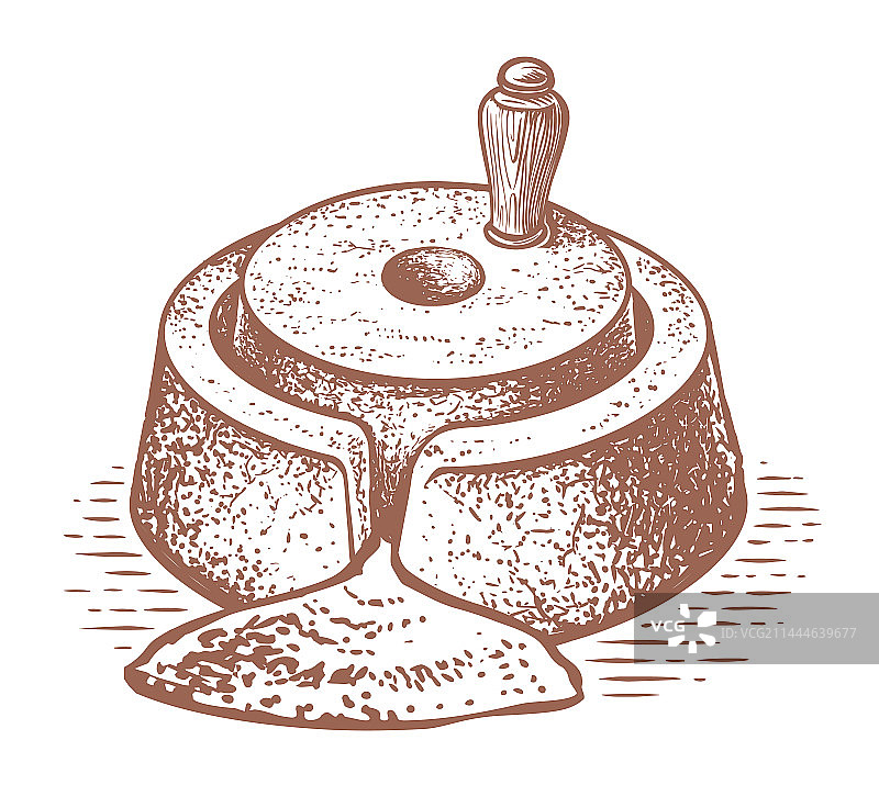 手动旧磨石雕刻风格素描图片素材