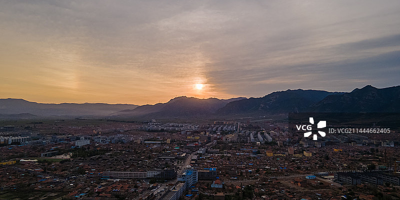 浑源县 航拍  山西 大同图片素材