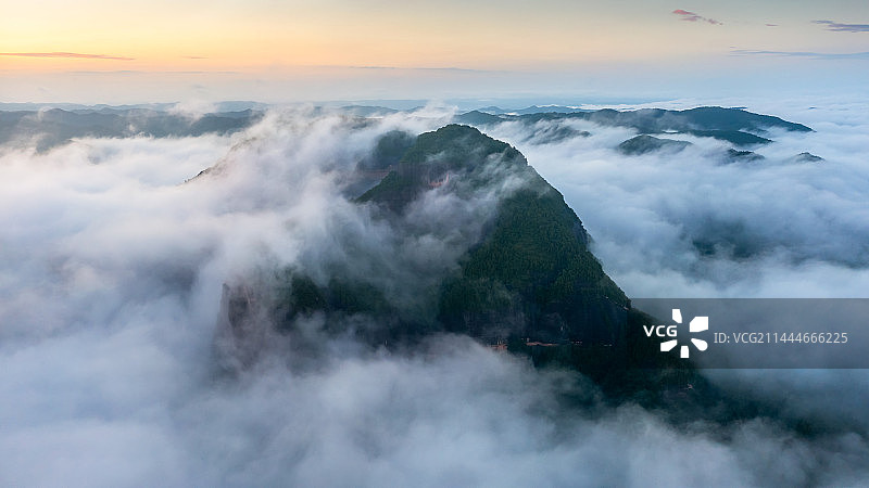薛家寨云海图片素材