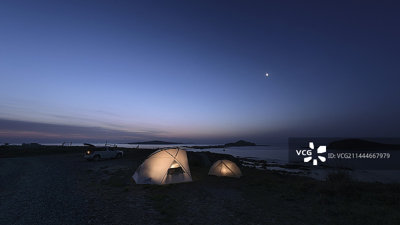 青岛猪岛露营7图片素材