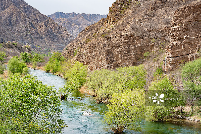 夏天官厅山峡幽州峡谷永定河大峡谷图片素材