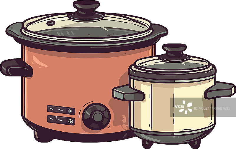 不锈钢锅具，已隔离图片素材