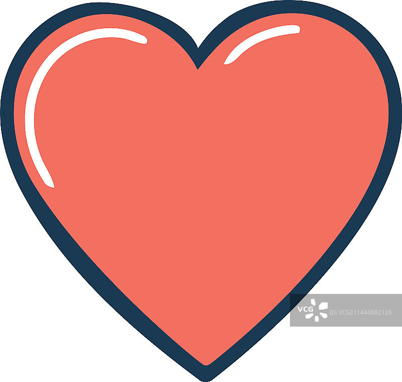 浪漫爱心图标图片素材