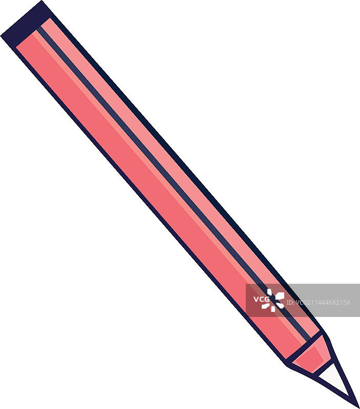 白色背景上的削尖的铅笔图片素材