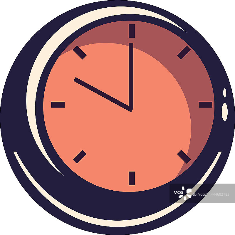 圆形时钟时间隔离图标图片素材