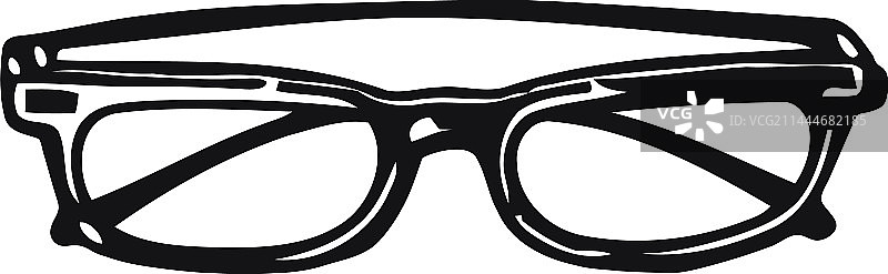 现代眼镜框，优雅的象征图片素材