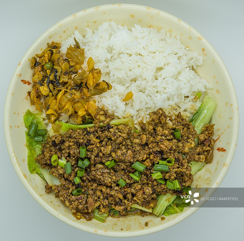 盖浇饭传统的家庭菜中餐图片素材