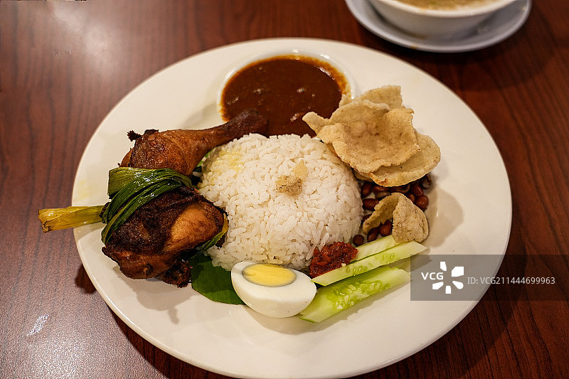 马来西亚传统美食椰浆饭图片素材