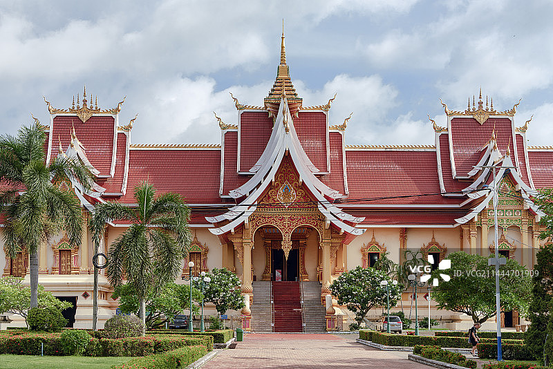 老挝万象塔銮风光图片素材