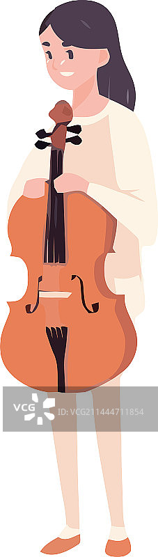 小提琴家演奏古典音乐图片素材