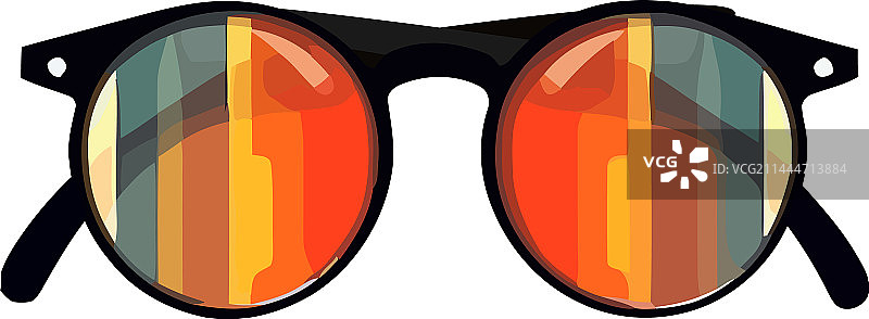 时尚的夏季时尚趣味眼镜图片素材