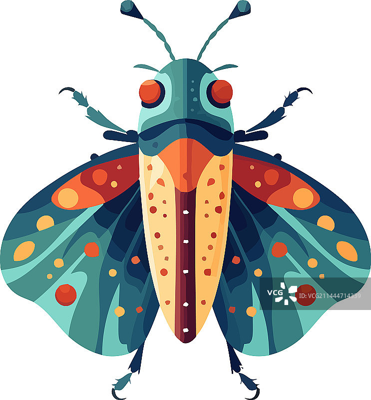 多种颜色的昆虫图片素材