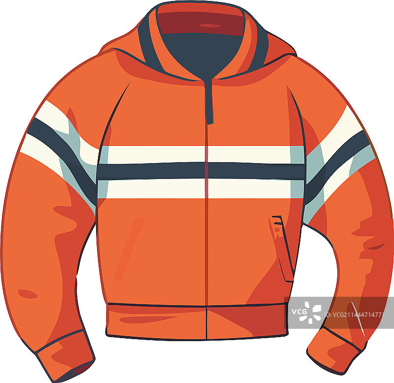 男士运动夹克条纹设计保暖羊毛图片素材