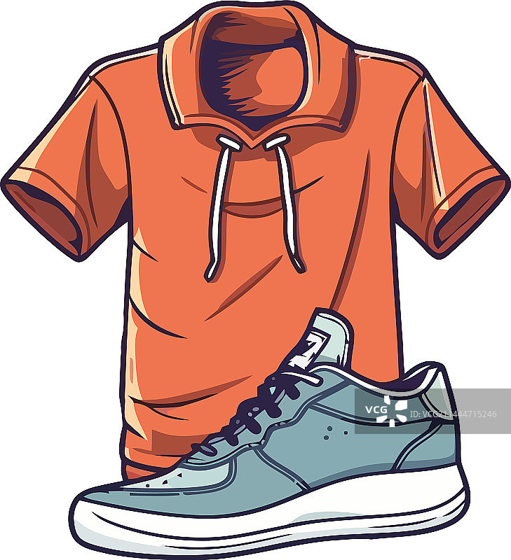 现代运动服装鞋子衬衫图片素材