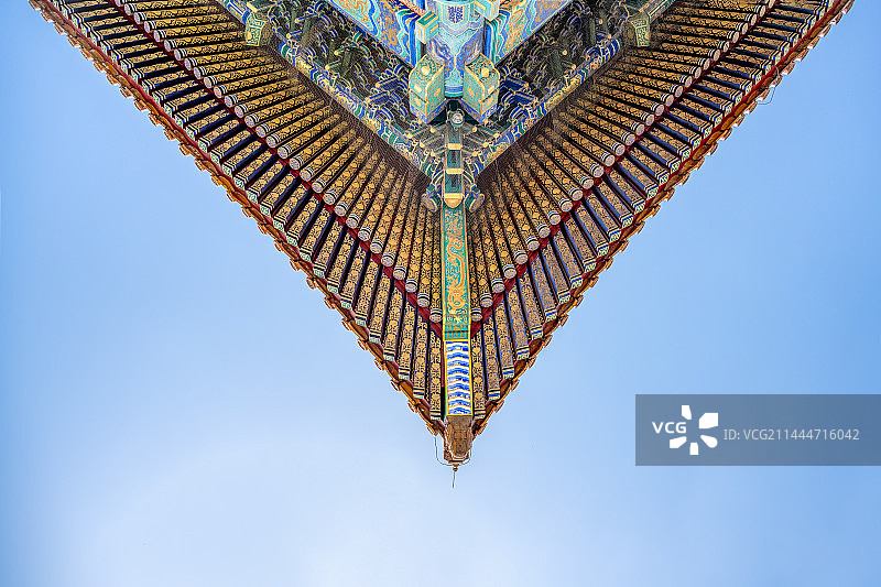 中国北京故宫太和殿屋檐图片素材