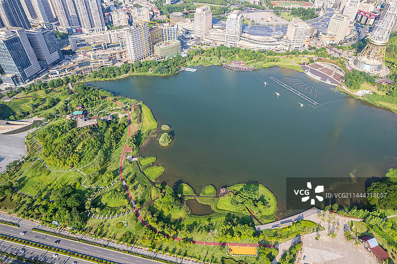 中国株洲市神农湖风光图片素材