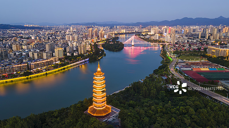 赣州夜景图片素材