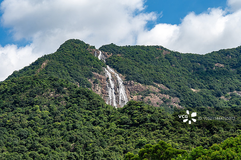白水仙瀑图片素材