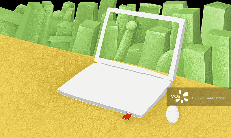 插画：互联网与生活图片素材