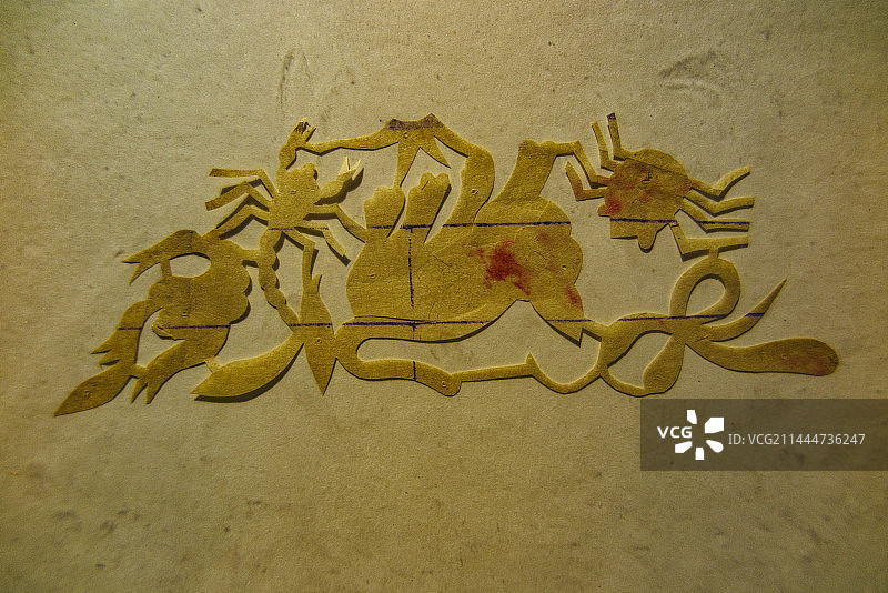 烟台美术馆馆藏，烟台画院馆藏，晚清剪纸，胶东民间艺术，生活美学图片素材