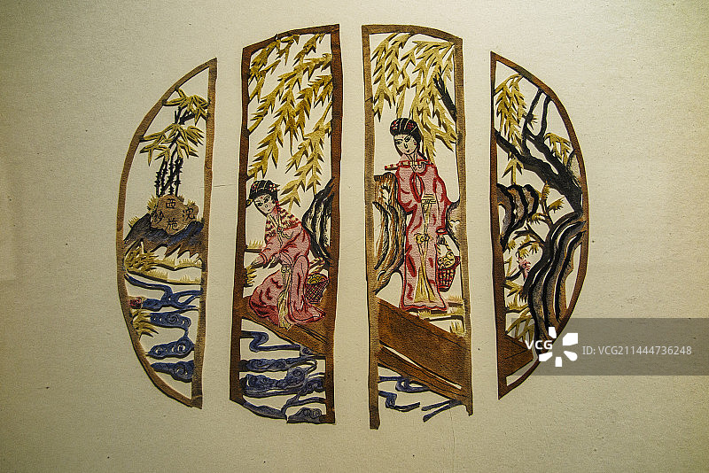 烟台美术馆馆藏，烟台画院馆藏，晚清剪纸，胶东民间艺术，生活美学图片素材