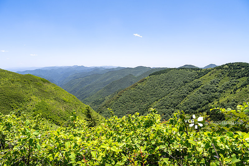 固原市泾源县六盘山脉的米岗山图片素材