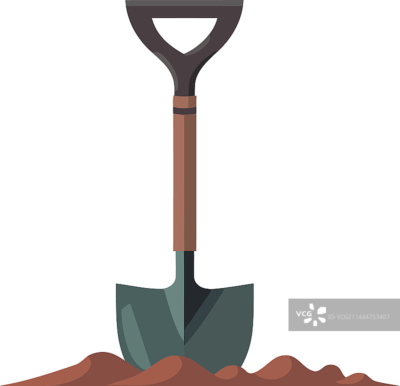 园艺设备挖掘泥土图片素材