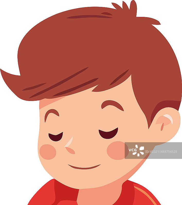 微笑的可爱男孩图片素材