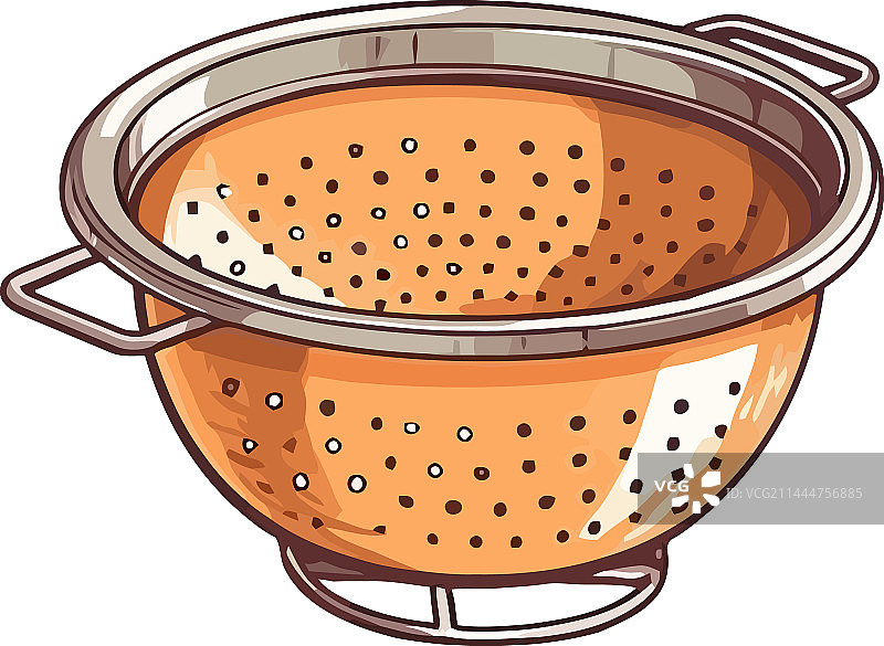 黄色滤水器厨房用具图片素材