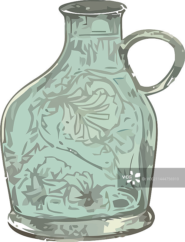 装有新鲜葡萄酒的华丽玻璃瓶图片素材