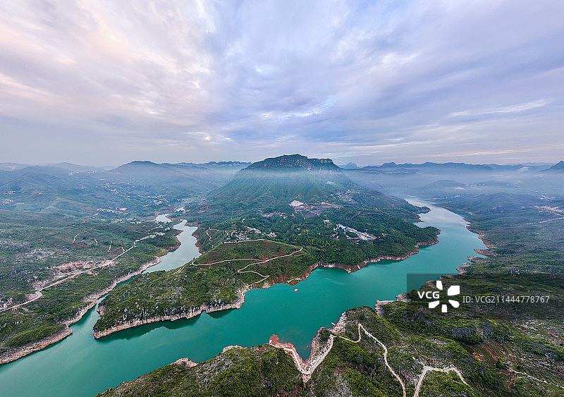 航拍牂牁江图片素材