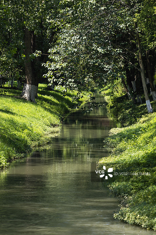 夏日小河图片素材