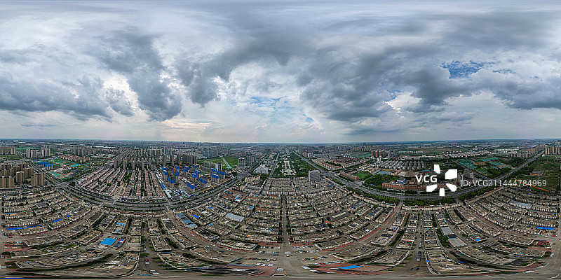 航拍宿豫商贸城全景图片素材